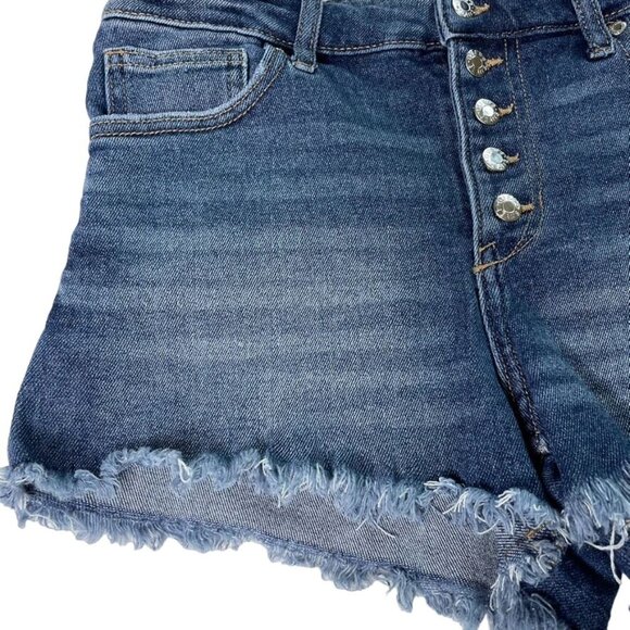 Guess Los Angeles Blue Jean Denim u Short Shorts Daisy Dukes Hot Pants Size 29 C - Picture 3 of 9